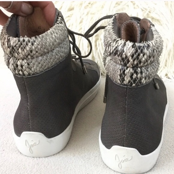 Joie dark grey suede high top lifestyle sneakers - Picture 4 of 4